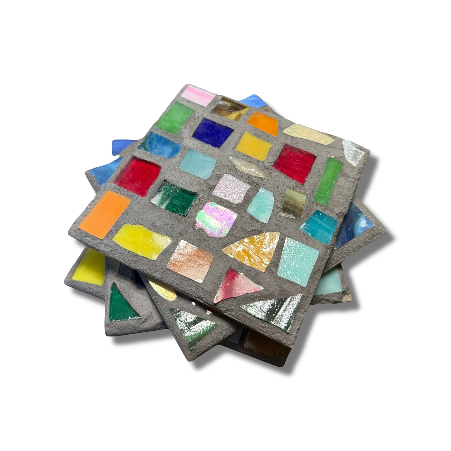 4 Piece Concrete Coaster Set