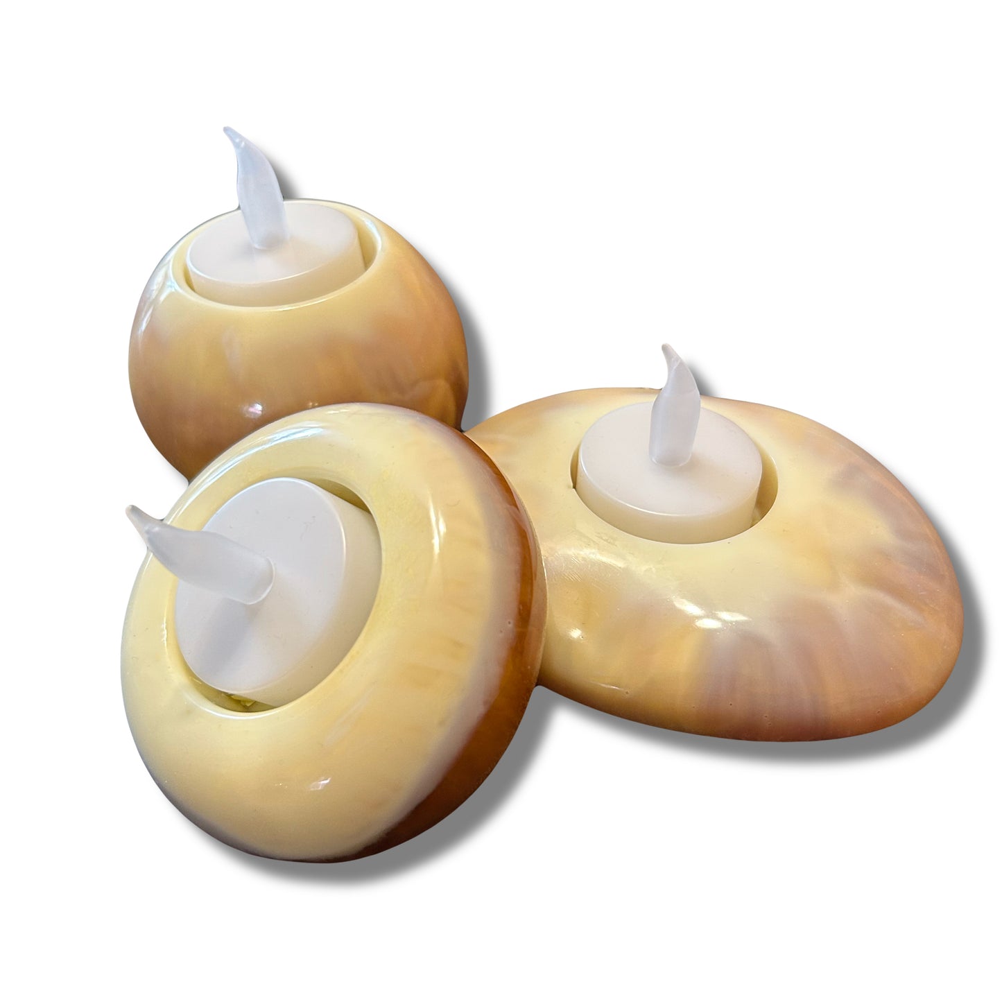 3 Piece Rock Tea Light Set