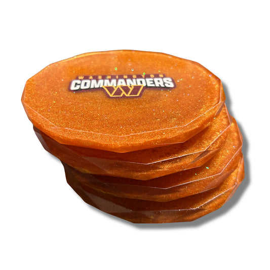 4 Piece NFL Diamond Edge Coaster Set