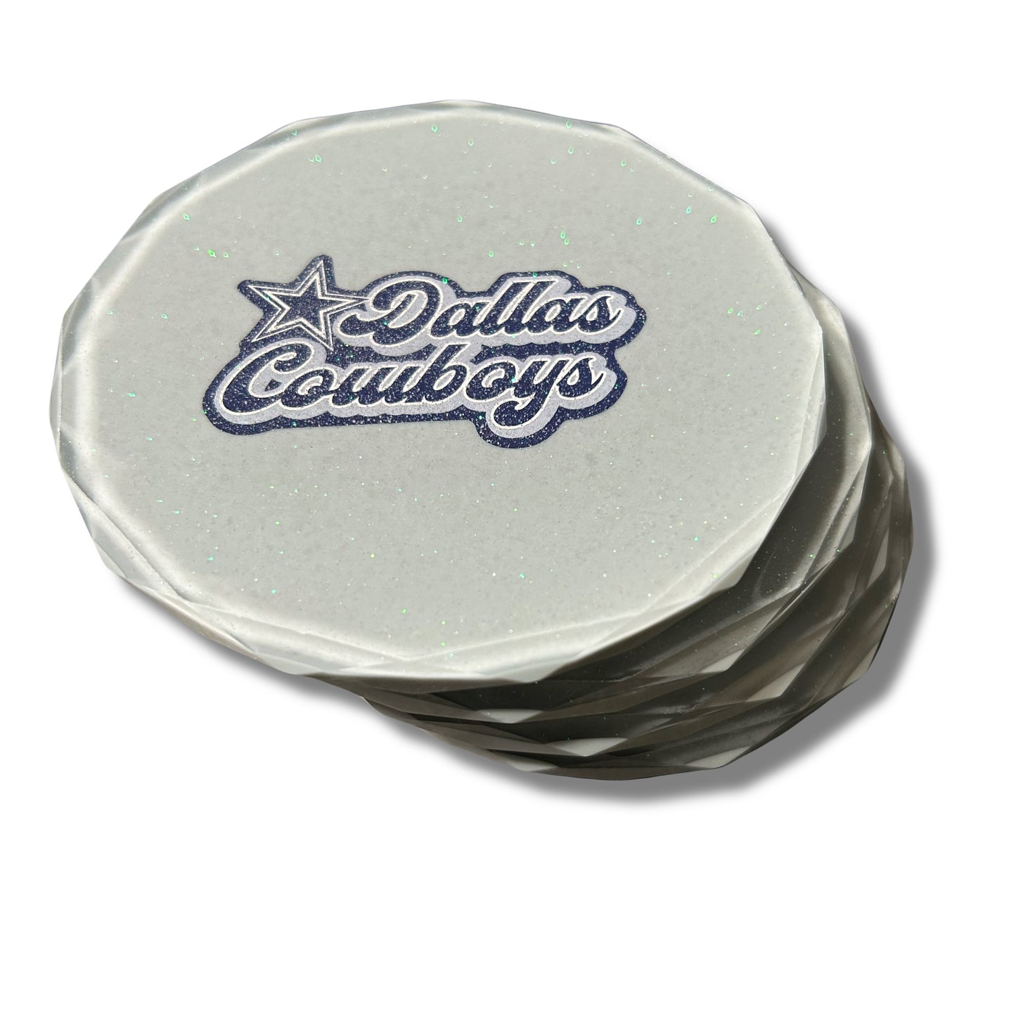 4 Piece NFL Diamond Edge Coaster Set