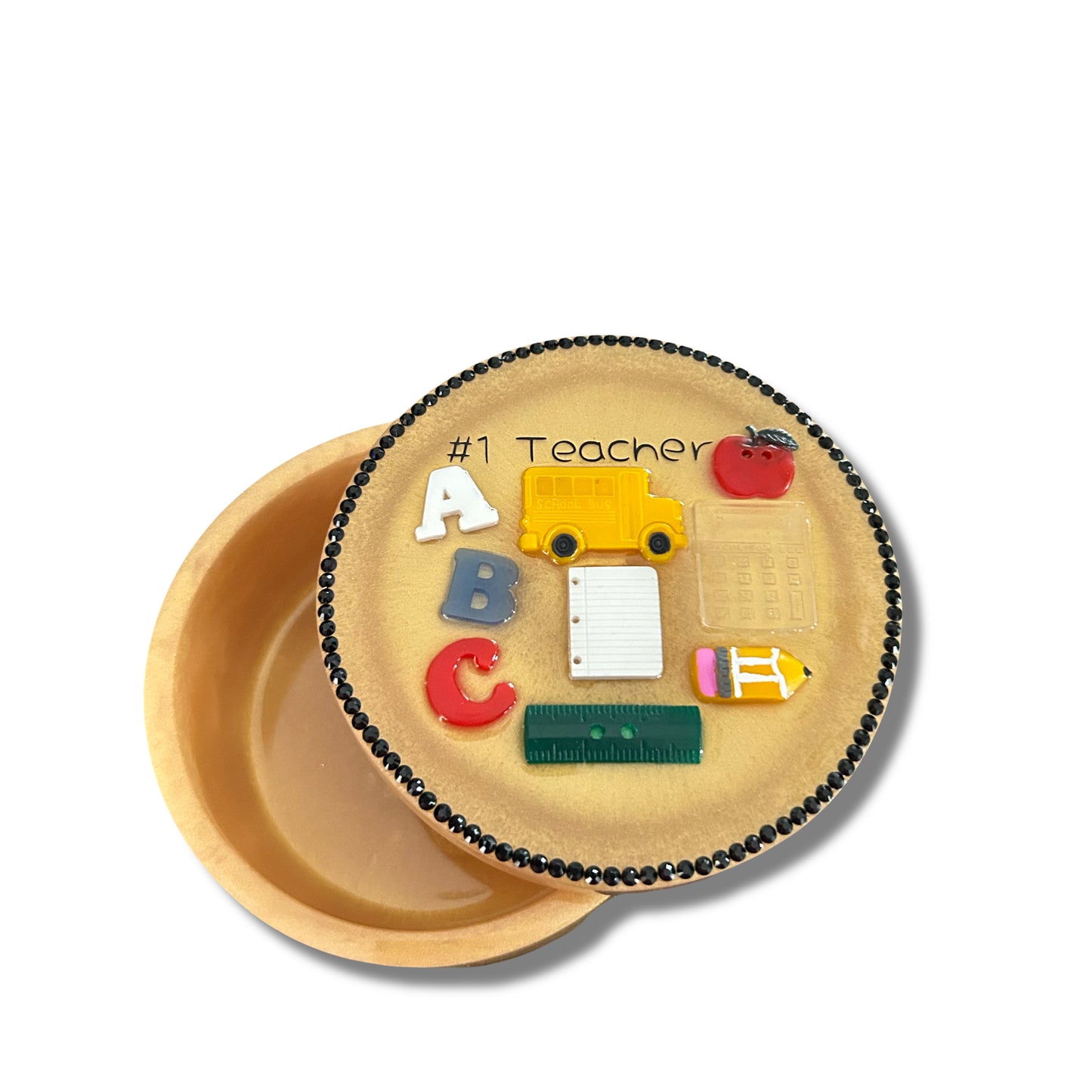 Large Round Trinket Box