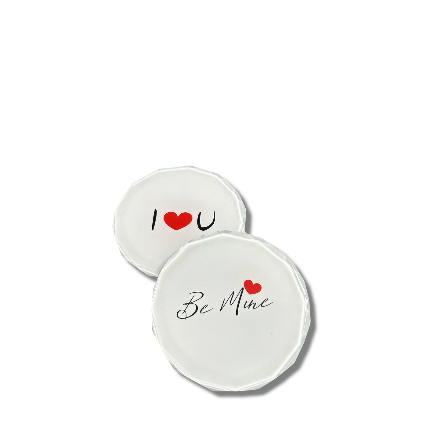 2 Piece Diamond Edge Coaster Set