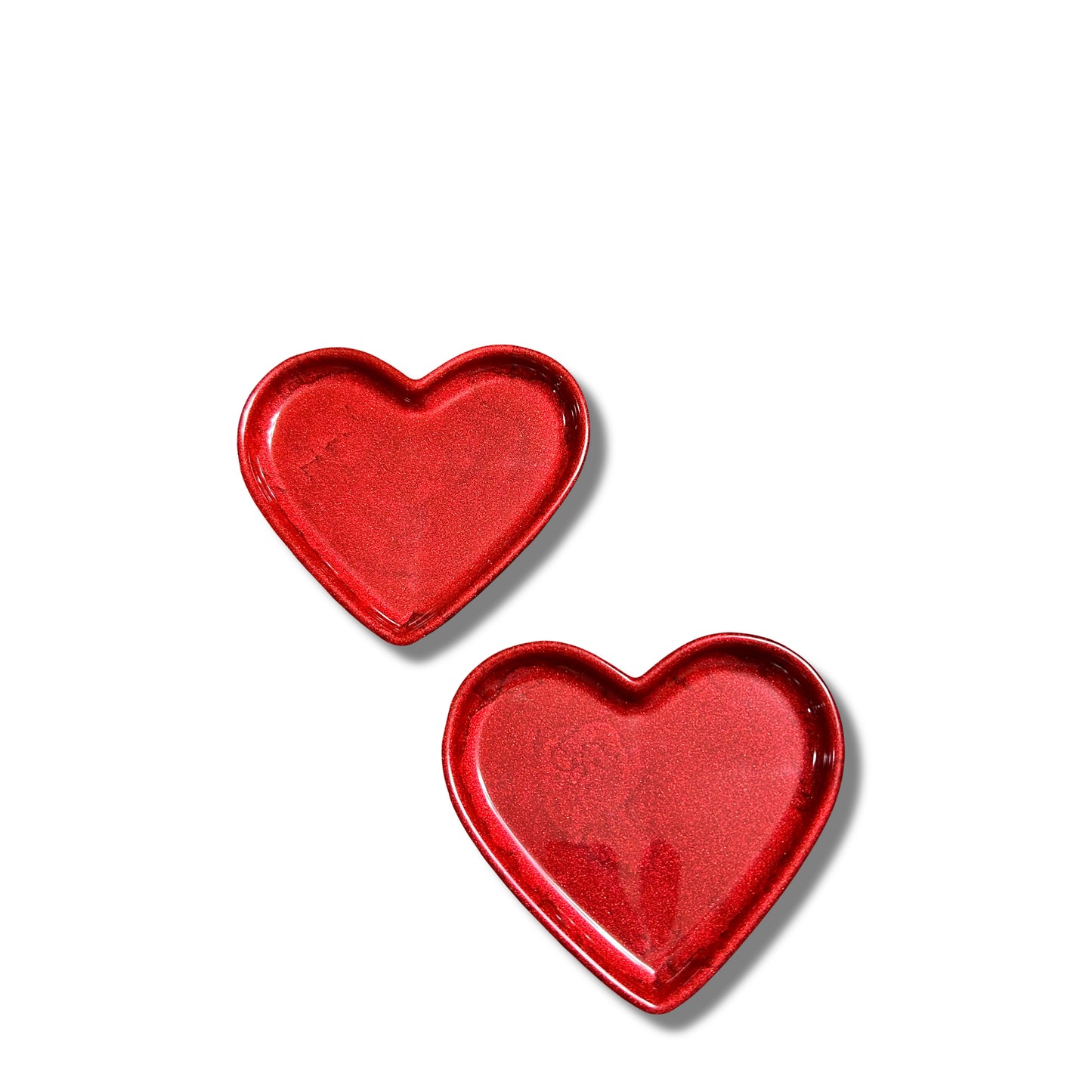 Heart Shaped Trinket Tray Set