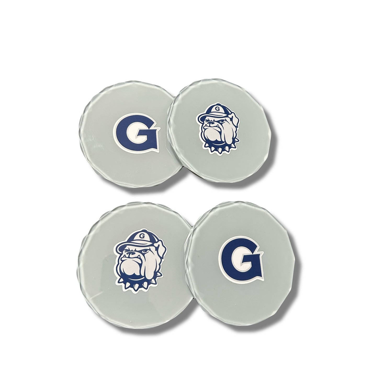 4 Piece College Basketball Diamond Edge Coaster Set