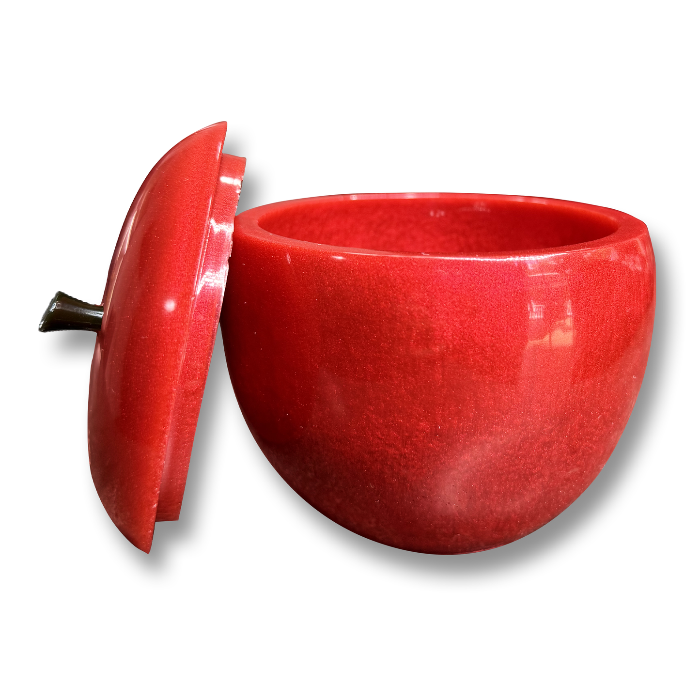 Life Size Apple Shaped Jar with Lid