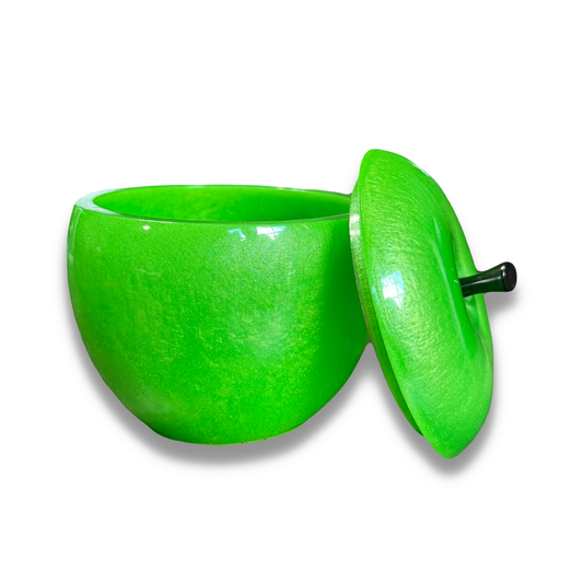 Life Size Apple Shaped Jar with Lid