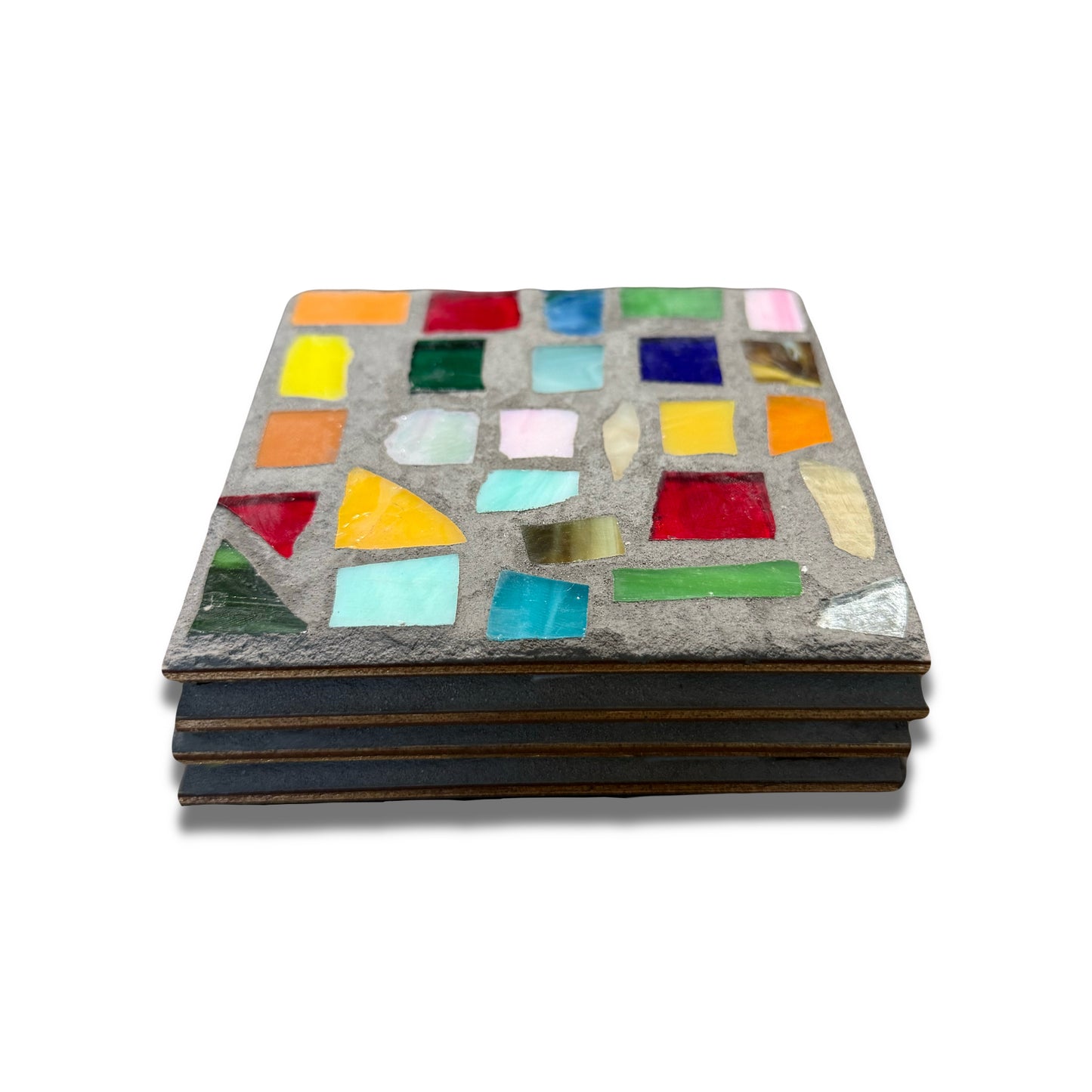 4 Piece Concrete Coaster Set