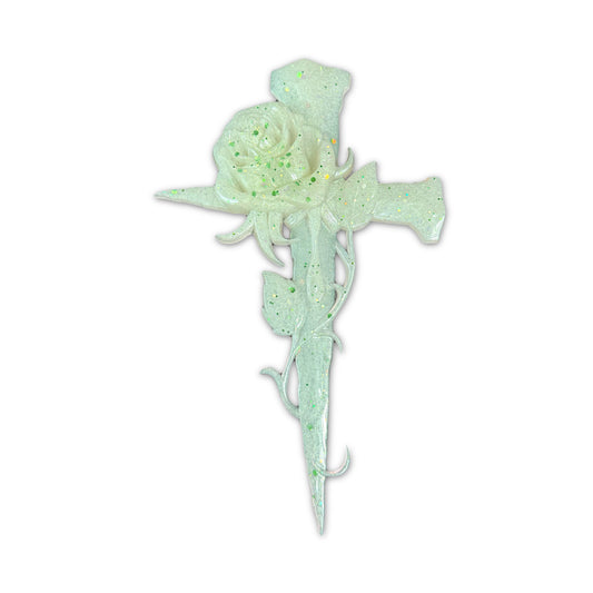 Cross with Rose Decor