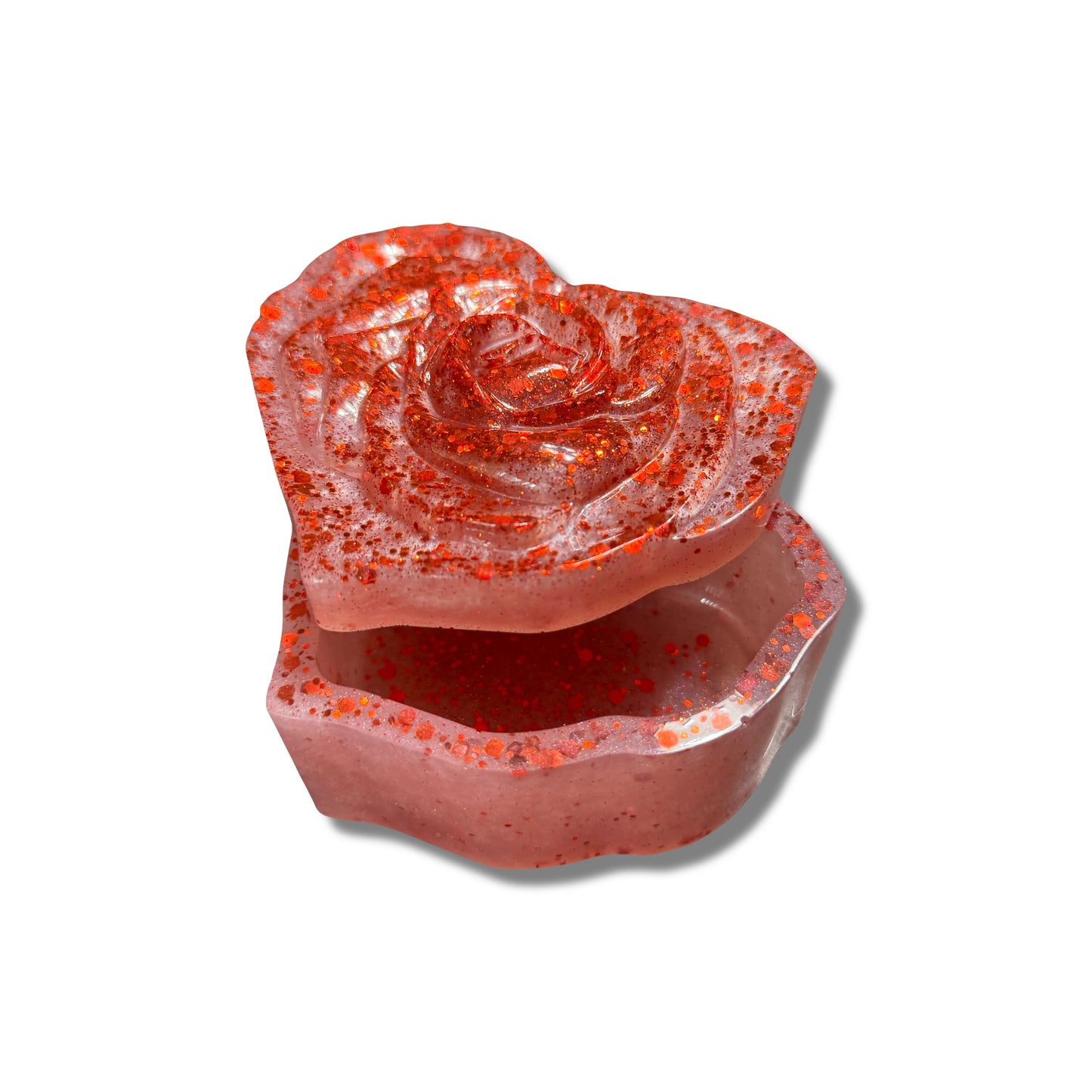 Heart Shaped Trinket Box with Lid