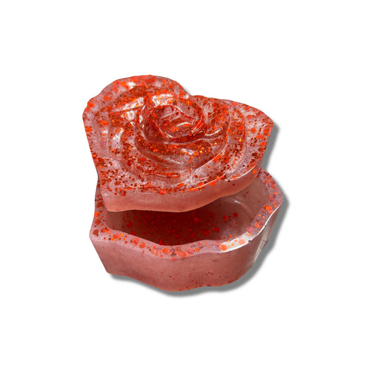 Heart Shaped Trinket Box with Lid