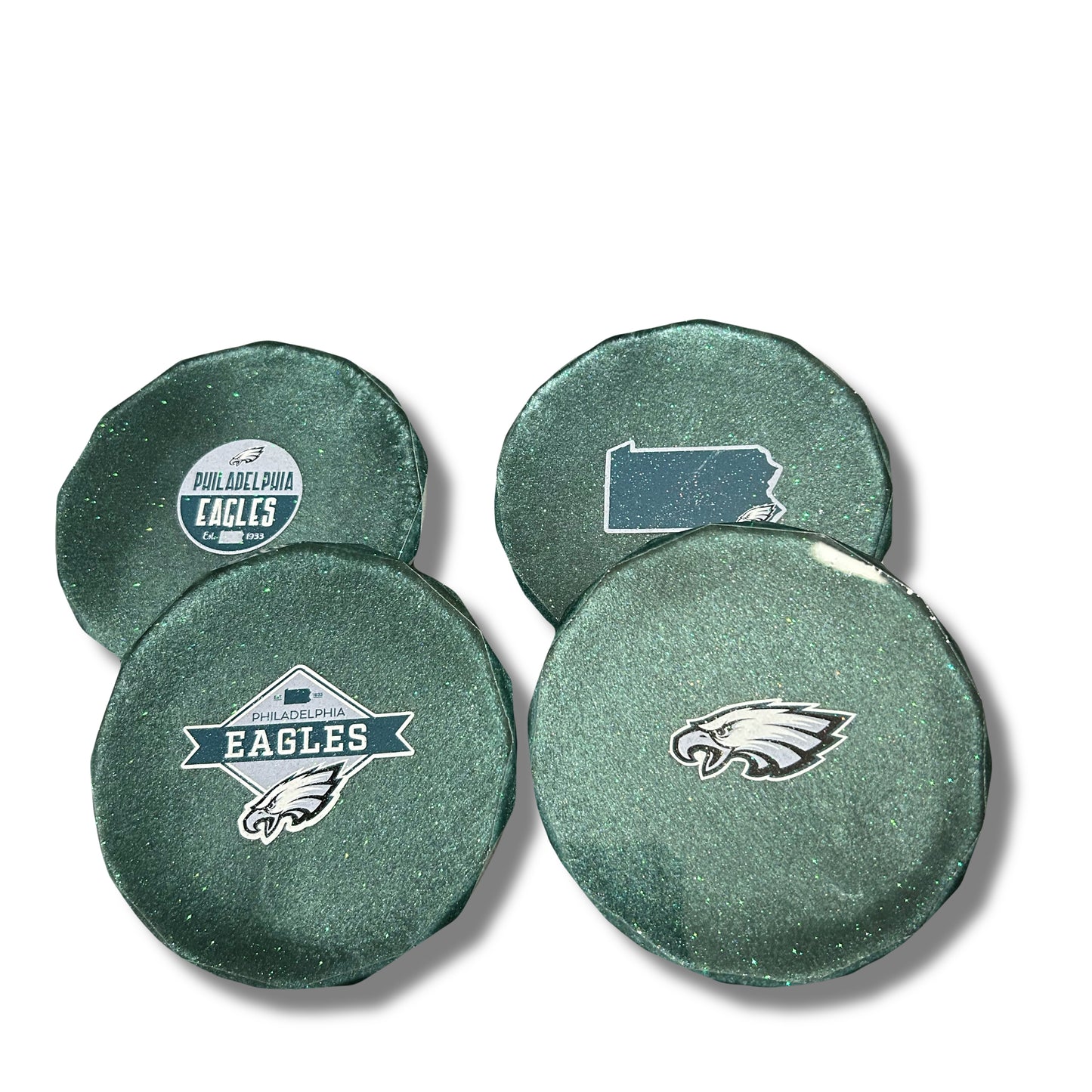 4 Piece NFL Diamond Edge Coaster Set