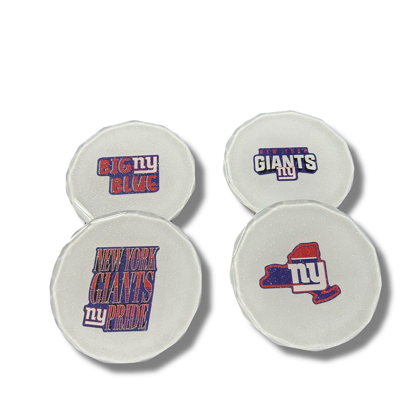4 Piece NFL Diamond Edge Coaster Set
