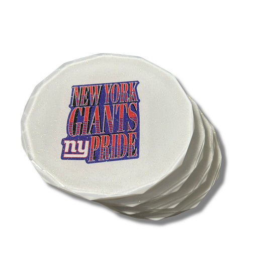 4 Piece NFL Diamond Edge Coaster Set