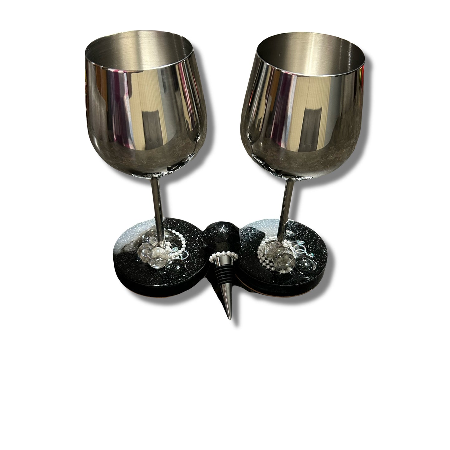 Wine Glass with Cork Set