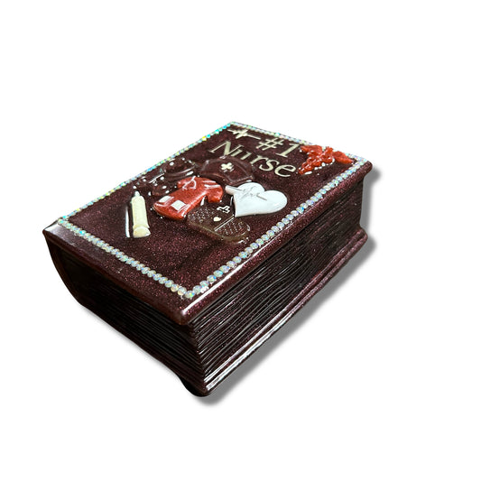 Book Shaped Trinket Box