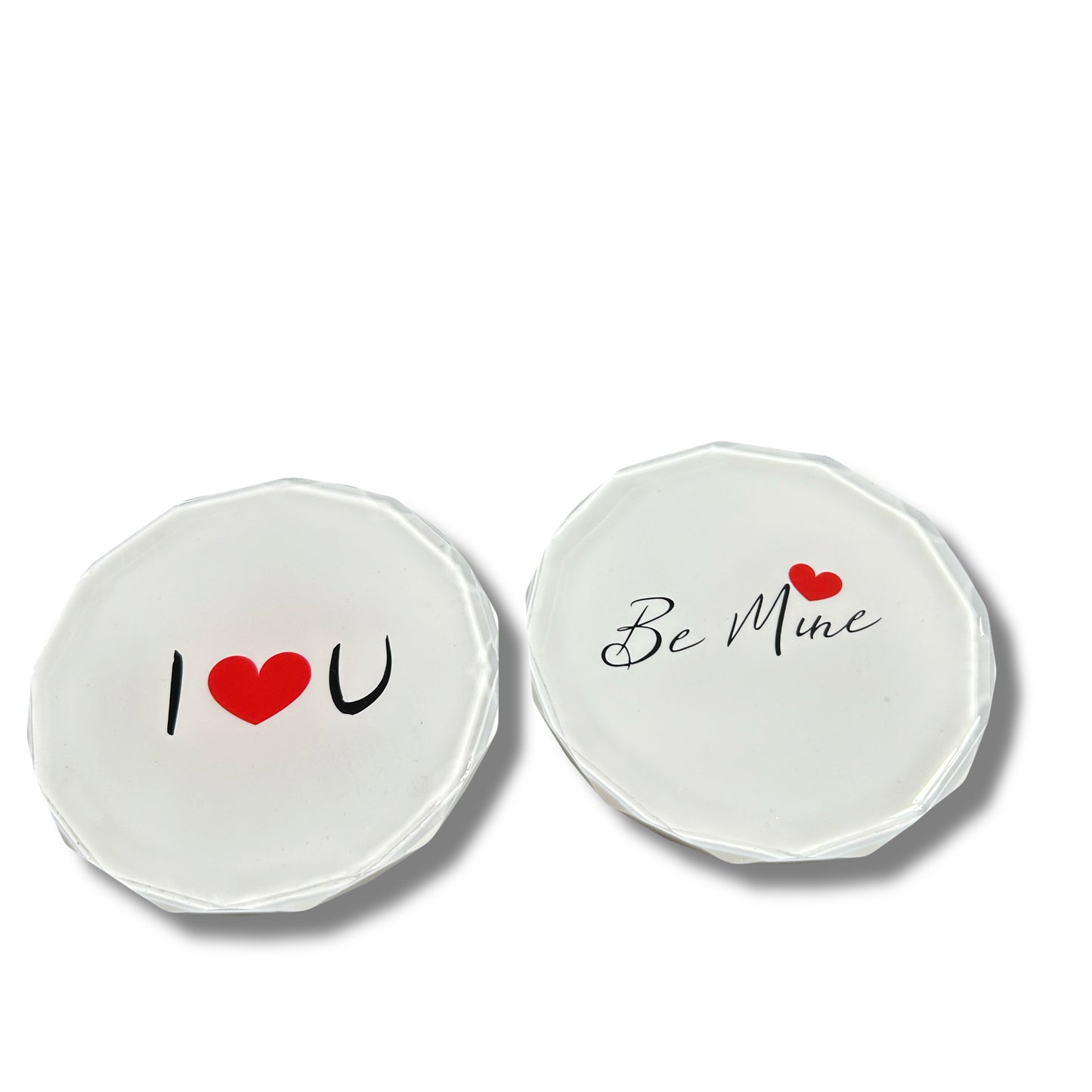 2 Piece Diamond Edge Coaster Set