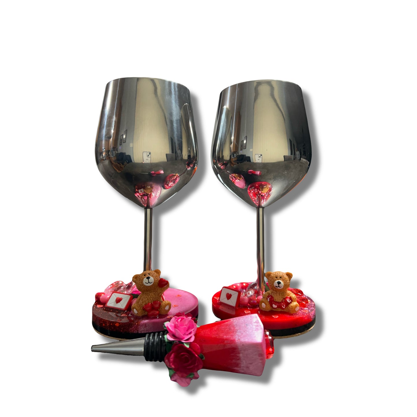 Wine Glass with Cork Set