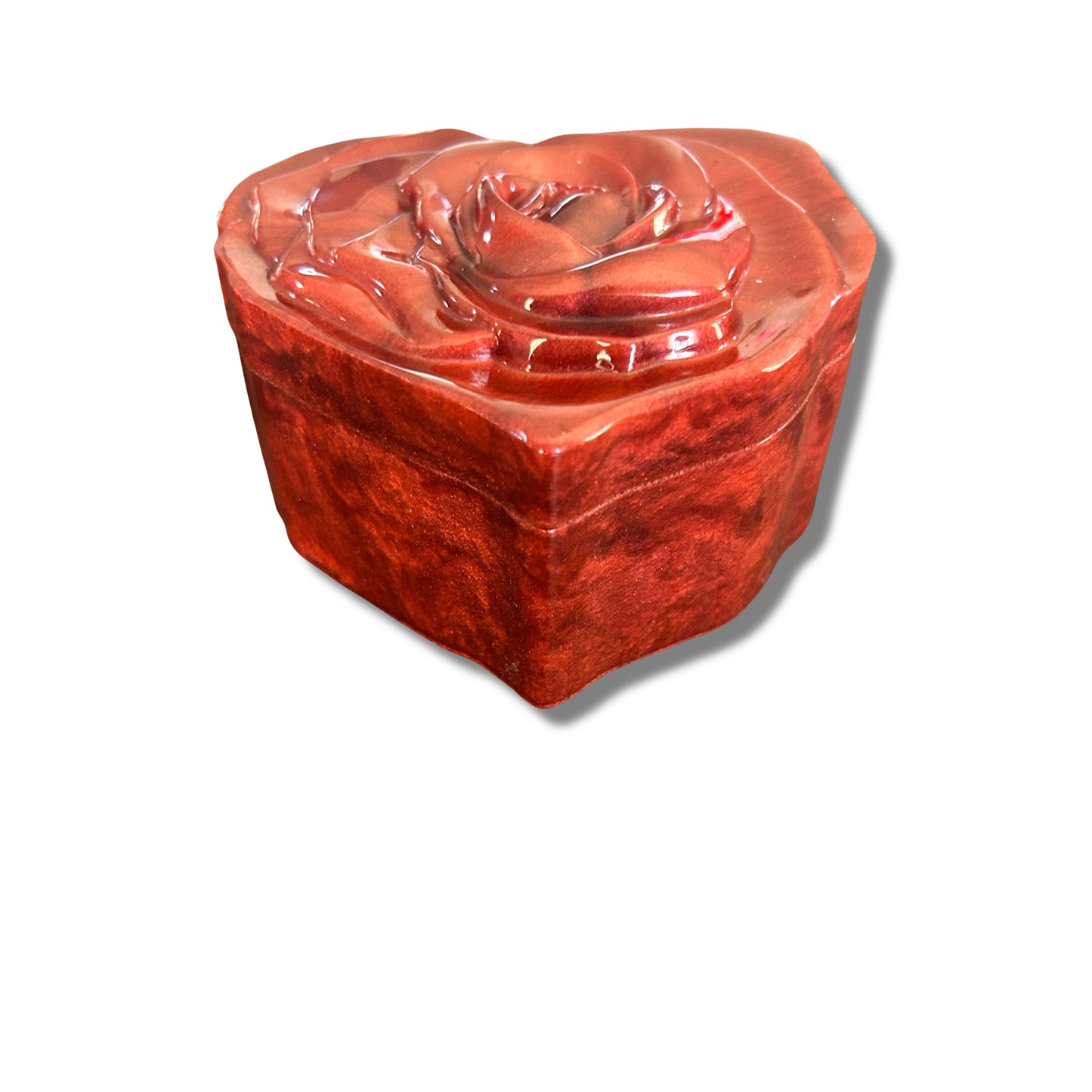 Heart Shaped Trinket Box with Lid