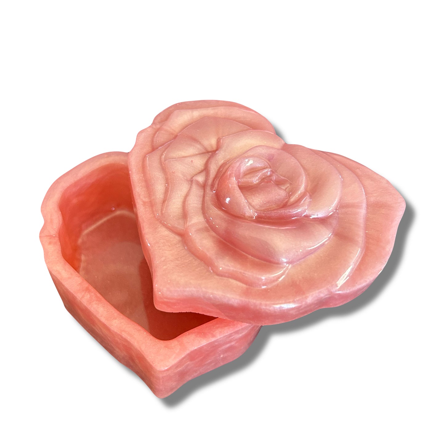 Heart Shaped Trinket Box with Lid