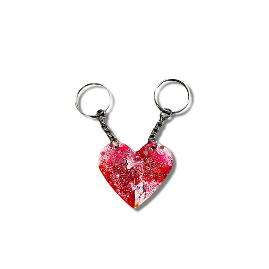 Heart Shaped Puzzle Keychain