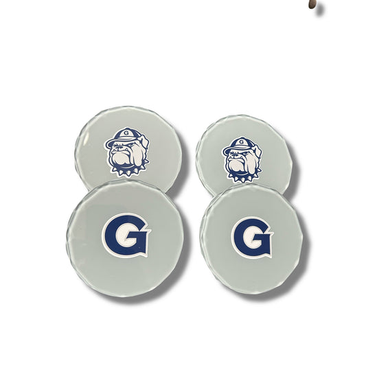 4 Piece College Basketball Diamond Edge Coaster Set