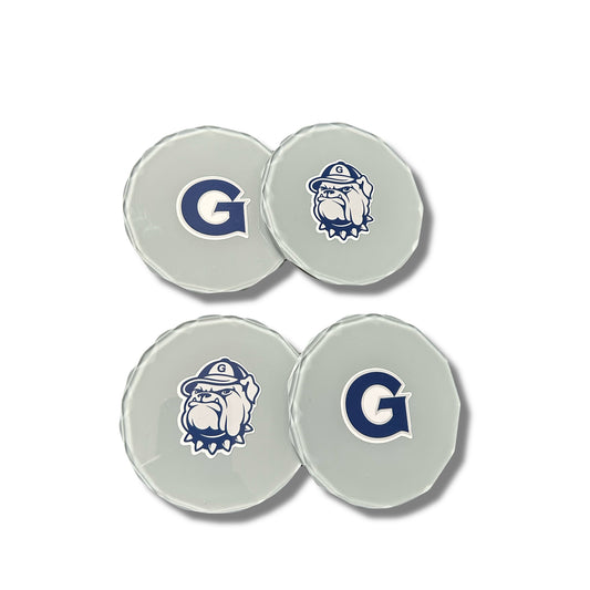 4 Piece College Basketball Diamond Edge Coaster Set