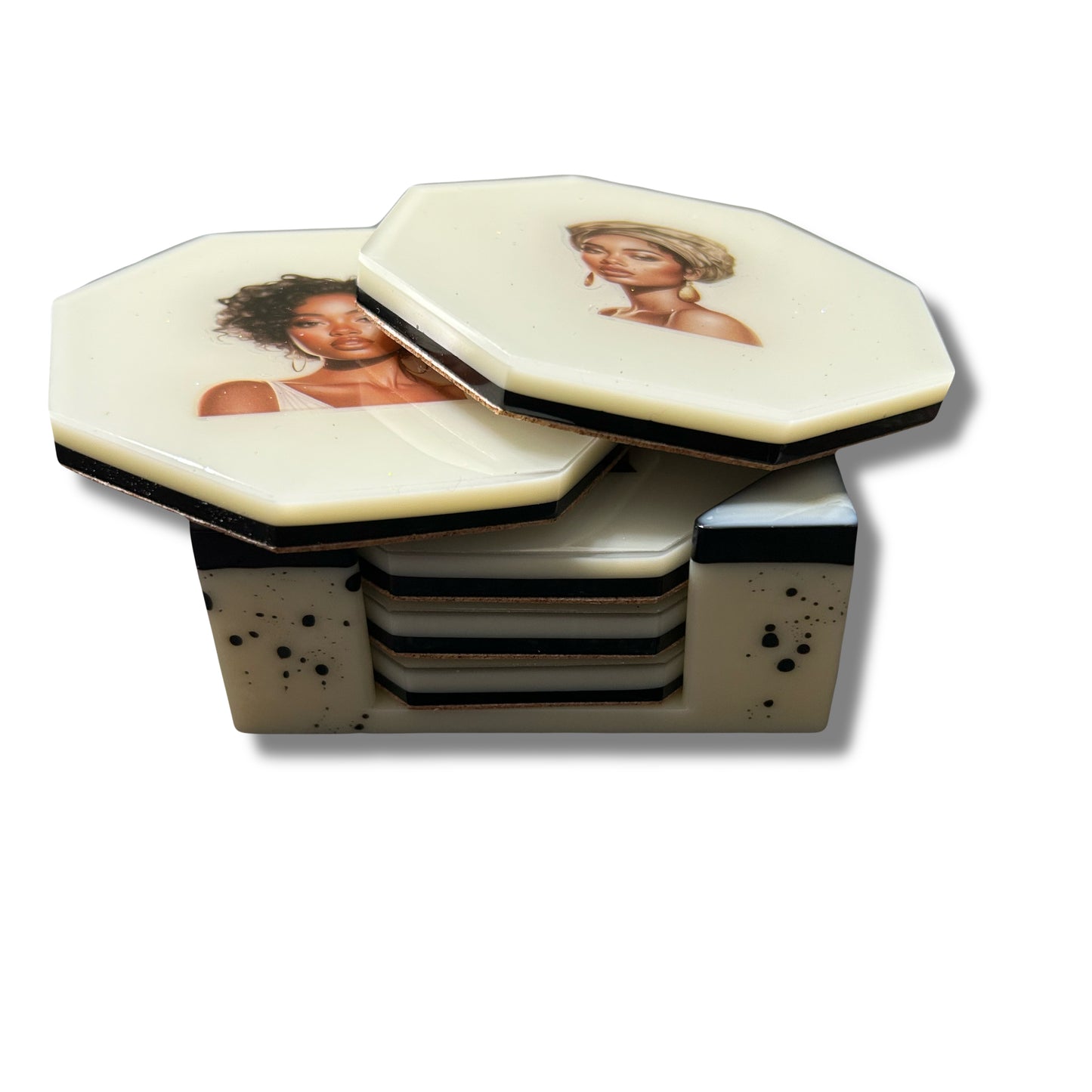 6 Piece Octagon Coaster Set